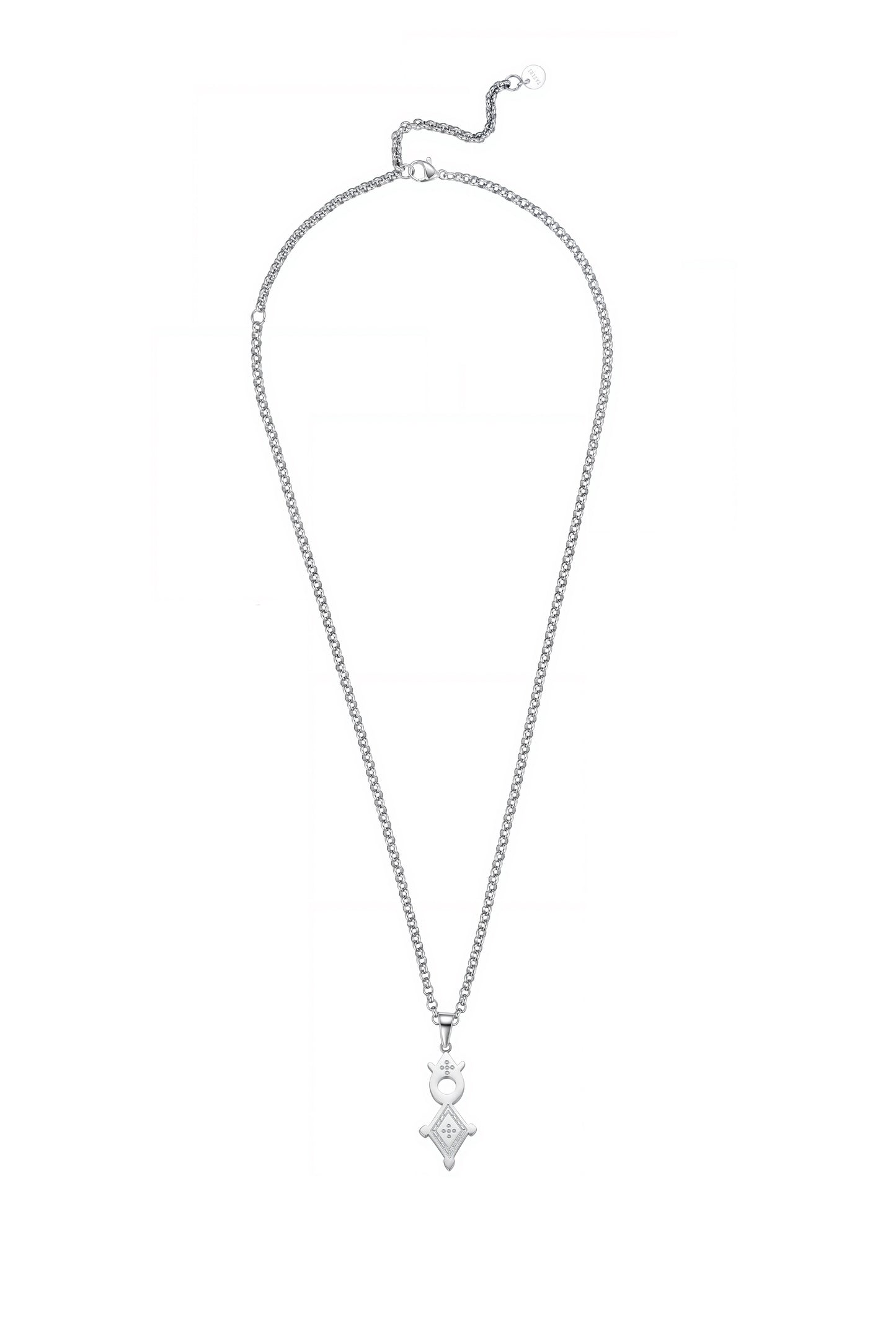 Unisex Rhodium Plated Inabangaret Symbol Necklace © - coming soon