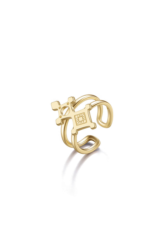 Inabangaret Double Band Adjustable Ring ©