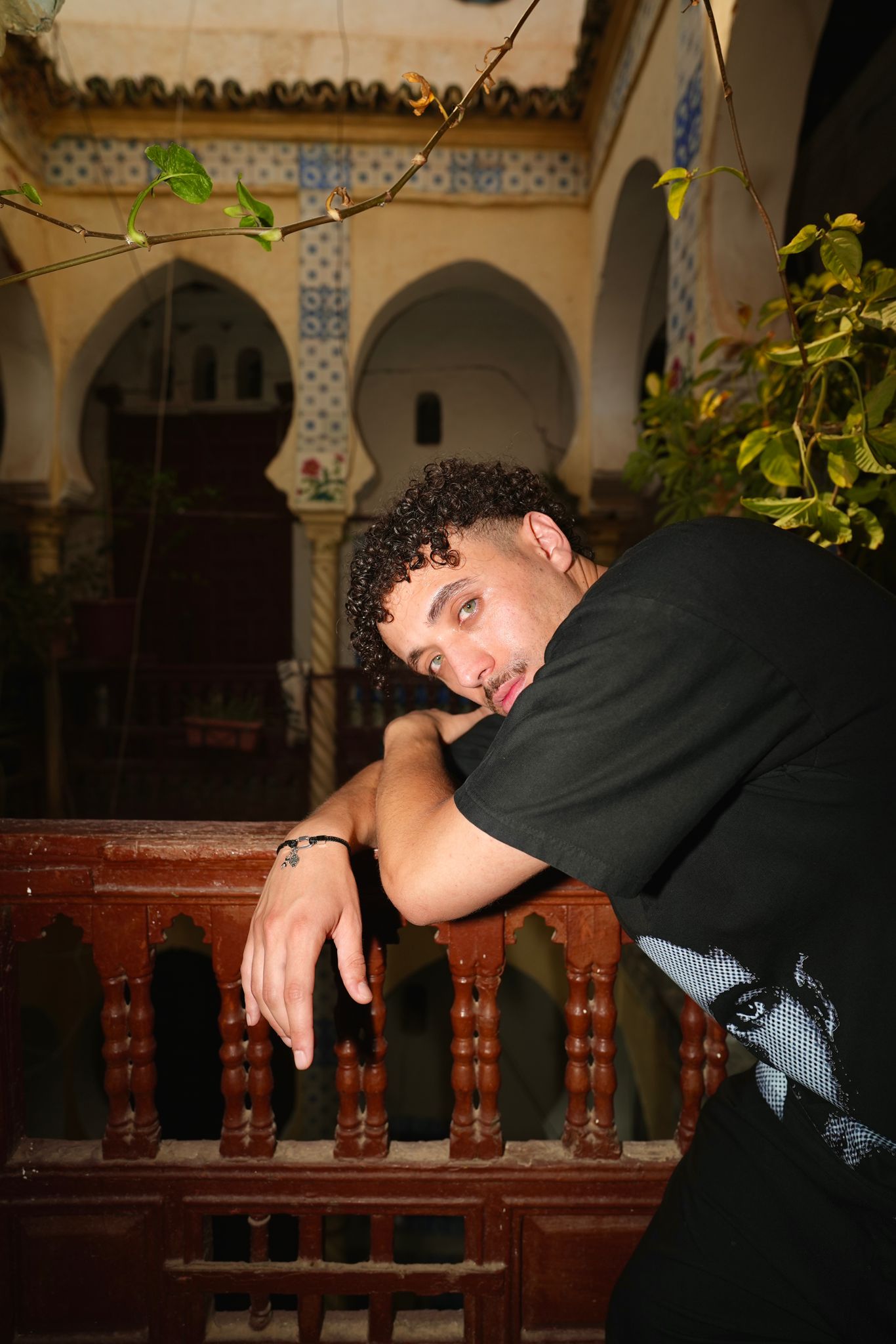 Men's Rhodium Plated Yaz and Lion's Paw Bracelet ©